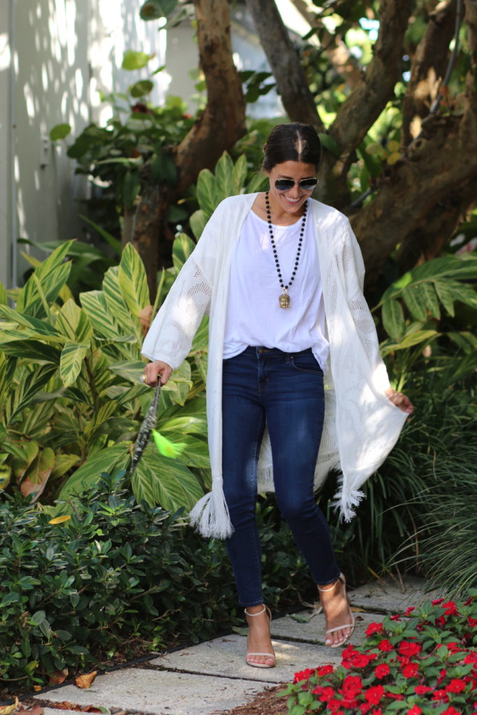 How to wear a Summer Kimono in Fall