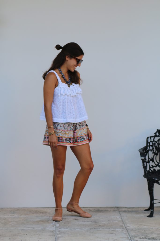 Calypso Embroidered Shorts