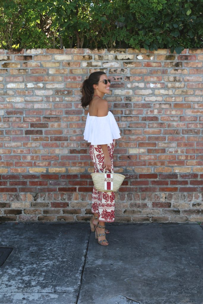 Embroidered Culottes + off the shoulder