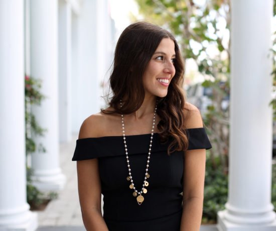 Little Black Off the Shoulder Dress