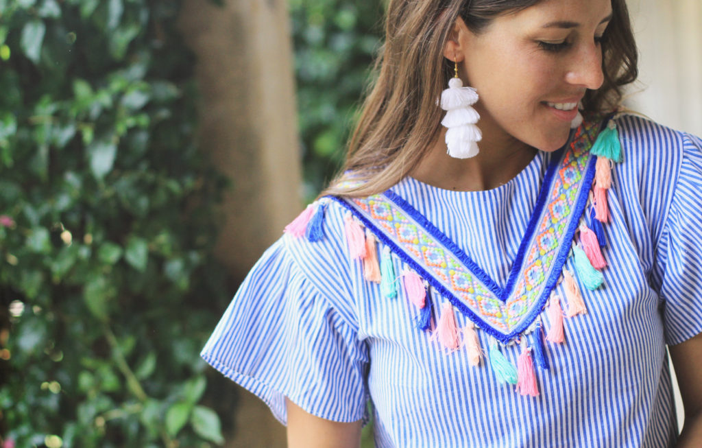 Tassel Dress + Earrings Perfect for Summer - VeryAllegra