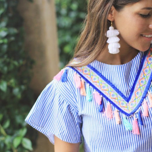 Tassel Dress + Earrings Perfect for Summer