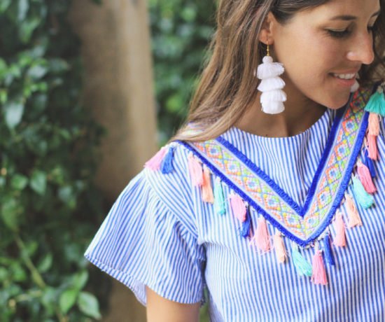 Tassel Dress + Earrings Perfect for Summer