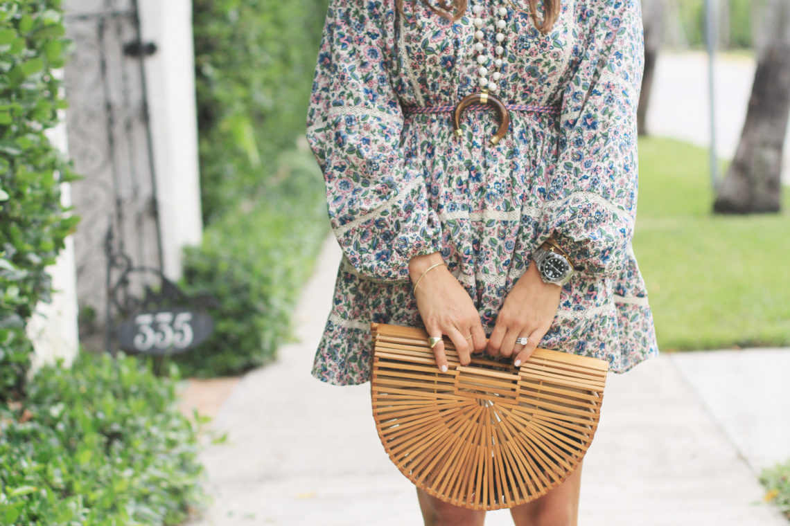 Floral Mini with Long Sleeves