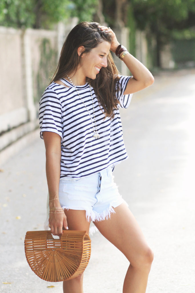 Casual Striped Tee by LNA