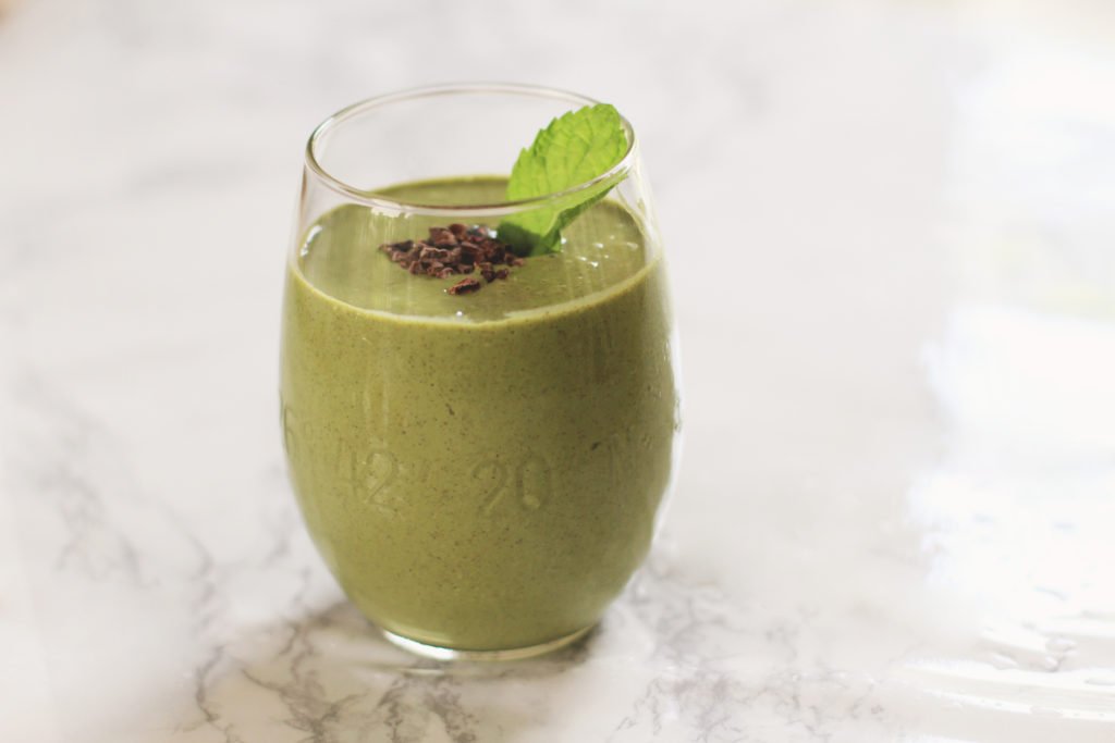 Mint Chip #FabFourSmoothie for Breakfast