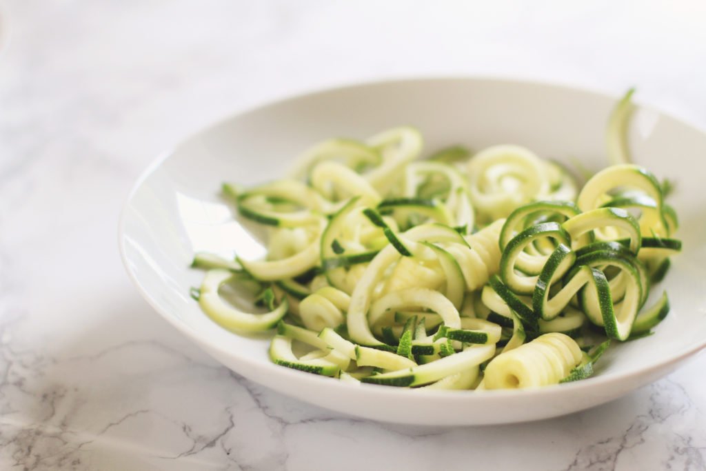 Vegan Pesto + Zucchini Noodles Recipe