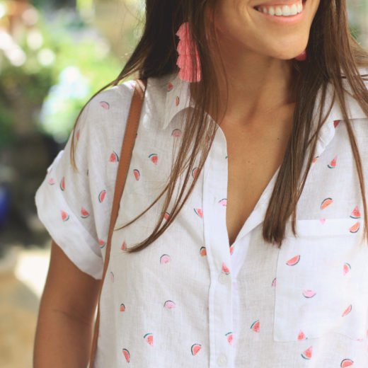 Linen Button Down & Jeans