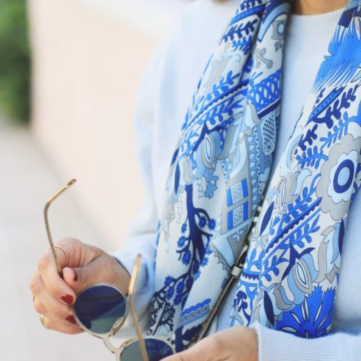 Blue Scarf by Rani Arabella