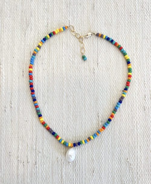 Skittles Multicolor Pearl Necklace